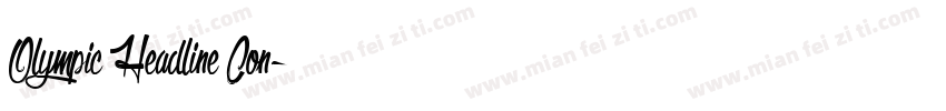 Olympic Headline Con字体转换